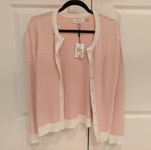 Calvin Klein Button Front Cardigan. NWT